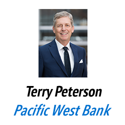 Terry Peterson, Pacific West Bank